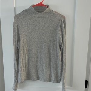 Marled Gray Women's mock neck sweater